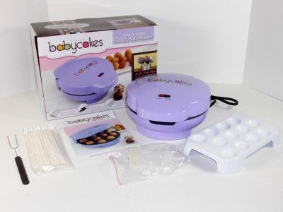 Babycakes Cake Pop Maker Donut Hole Purple Nonstick Bakeware CP 94LV