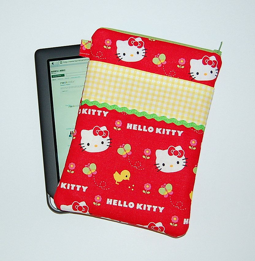 Hello Kitty Springtime Nook Color Kindle Case Cover
