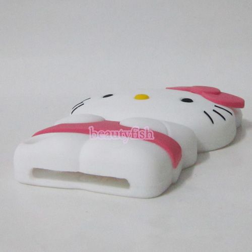 Cute 3D Hello Kitty Silicone Case for Apple iPod Touch 5 5th Gen T5KT