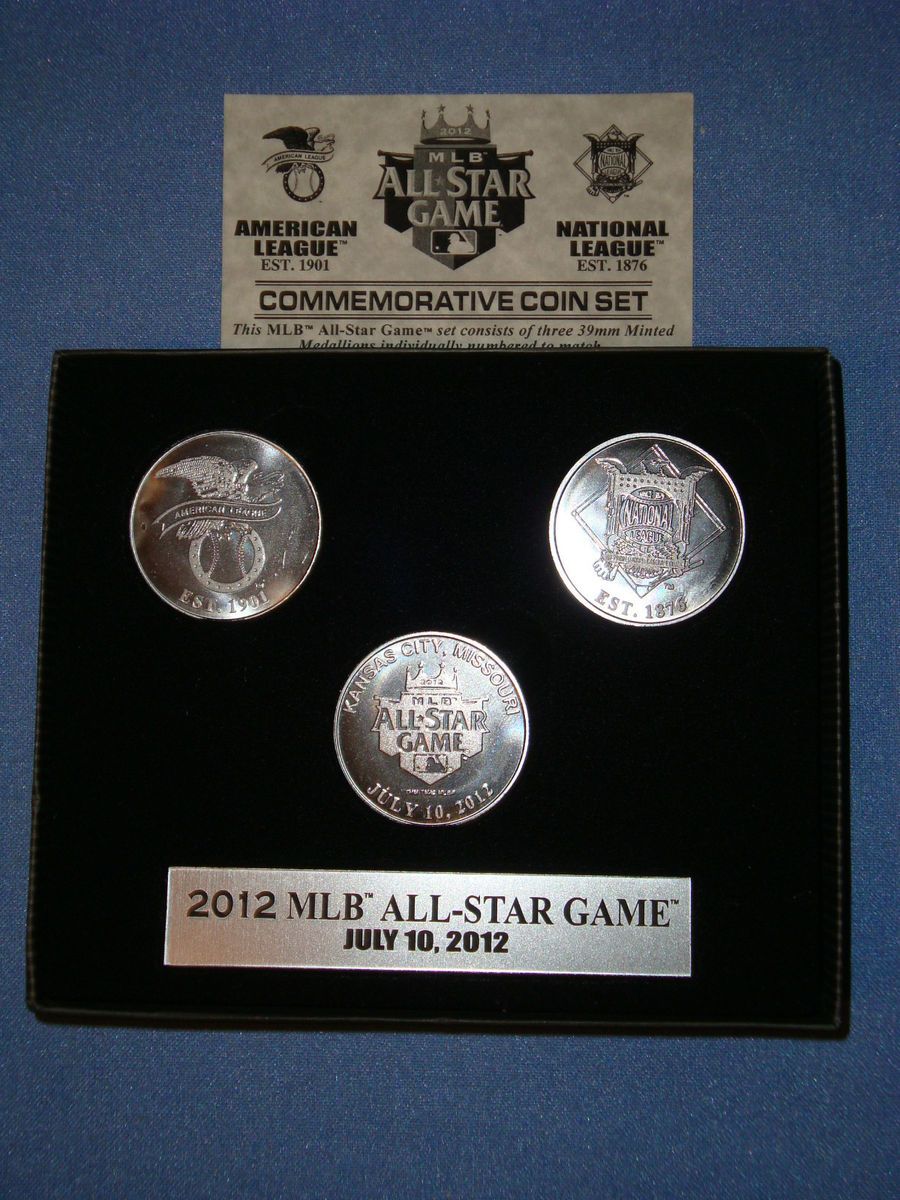  All Star Game HIGHLAND MINT Boxed 3 Coin Set Kansas City Royals Ltd Ed