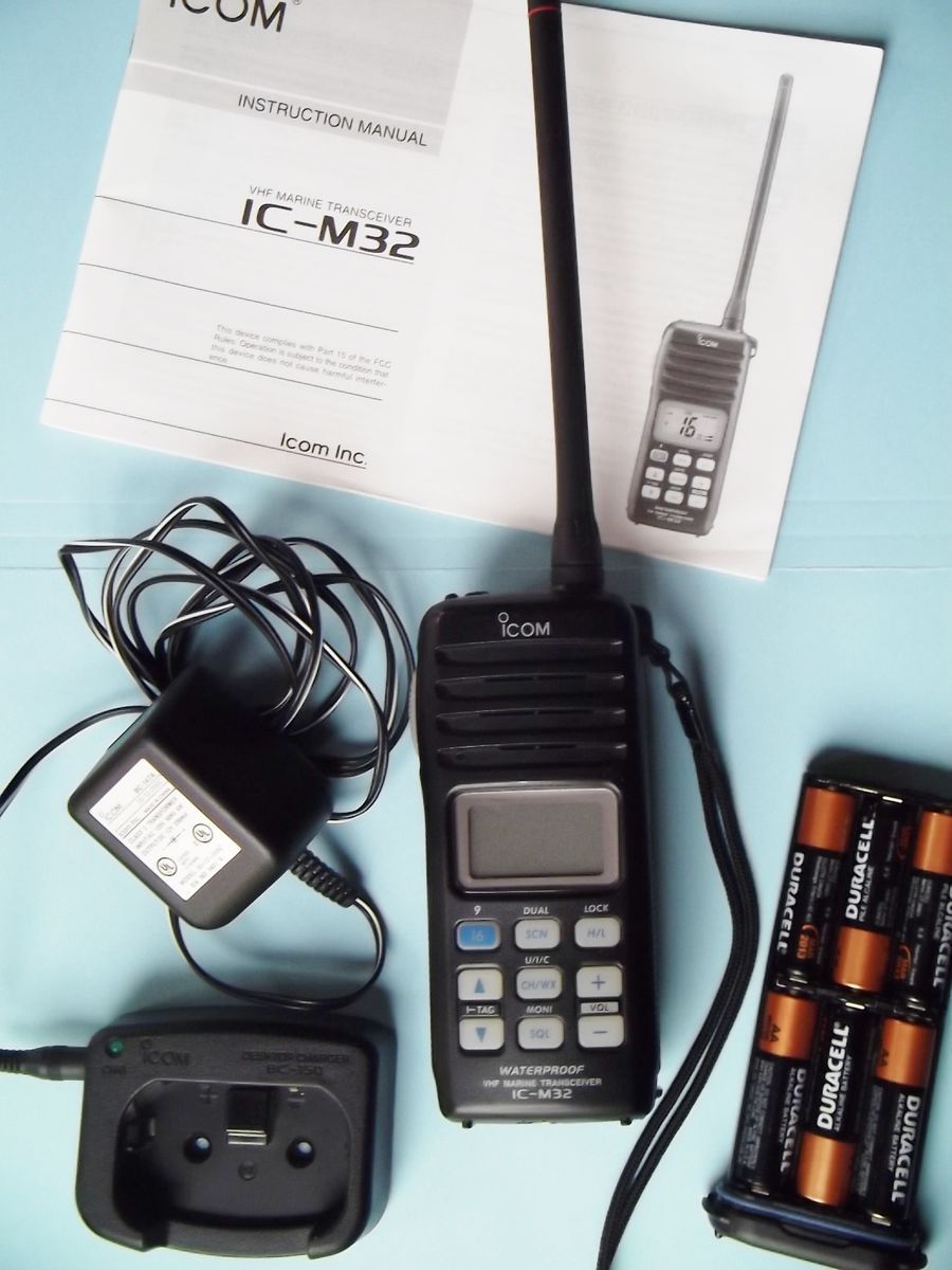 Icom IC M32 VHF Marine Handheld Radio Transceiver