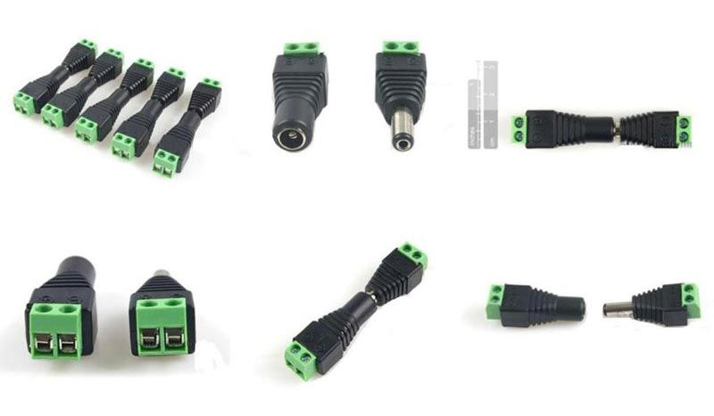  Male and Female DC Power Jack Adapter Connector plug 