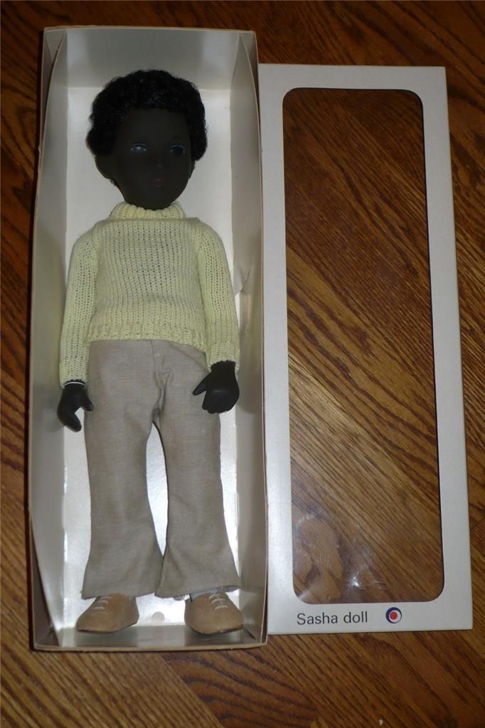 Vintage Sasha Caleb Black Boy 16 Doll #309 Original in Box Made In