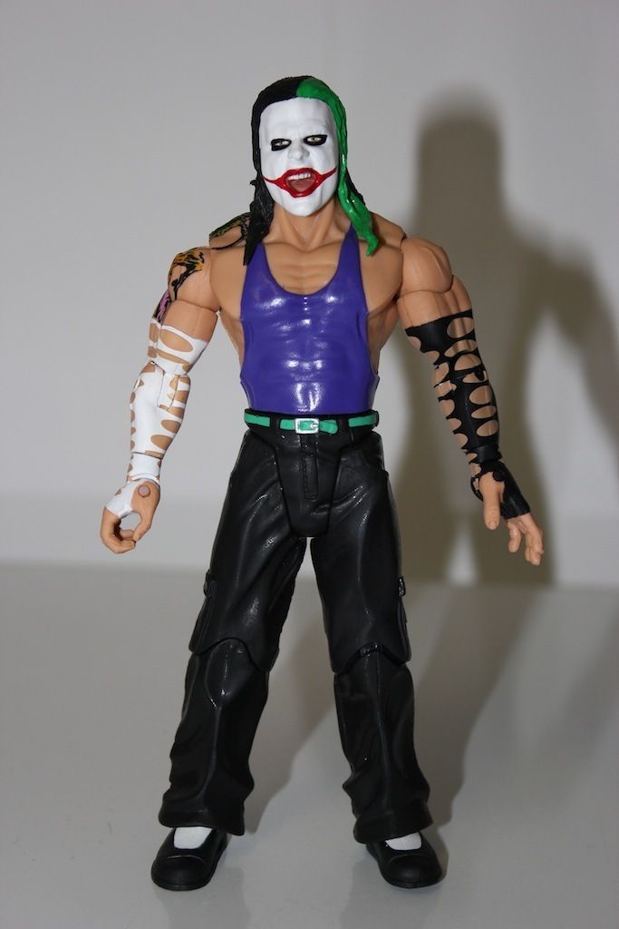 Custom Jeff Hardy with Joker Facepaint Jakks WWF WCW WWE TNA