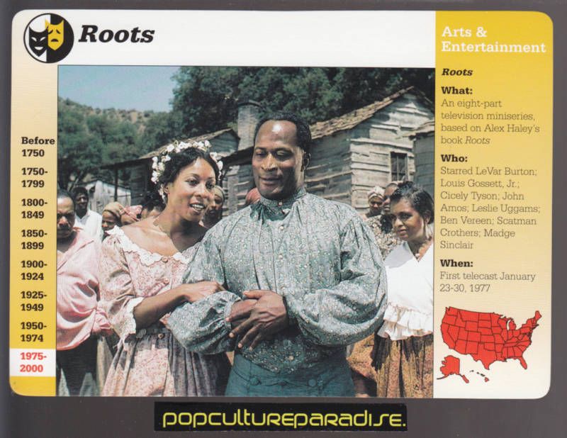 Roots TV Mini Series John Amos Sinclair Grolier Card