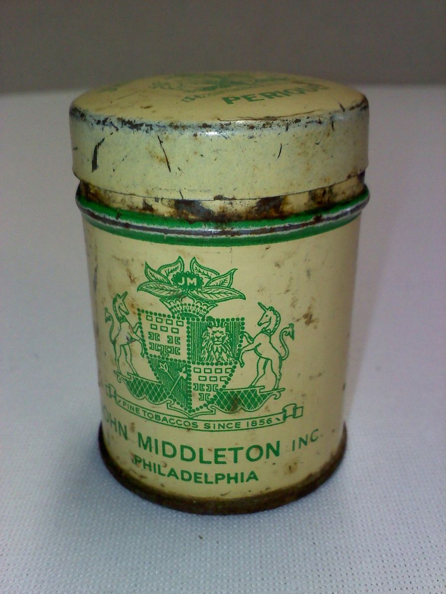 John Middletons Perique tobacco tin vintage  