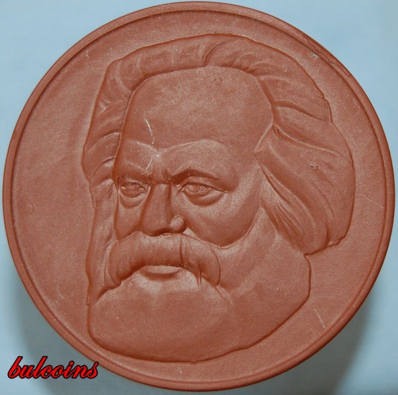 Germany Meissen Porcelain Medal Karl Marx 62 50 Mm
