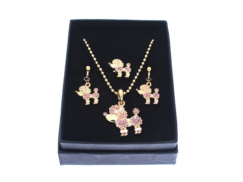 Childrens Jewelry Set Necklace Ring Earrings K02027