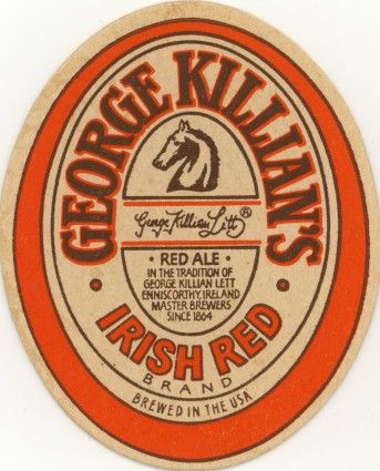 Vintage Coaster George Killians Irish Red Beer