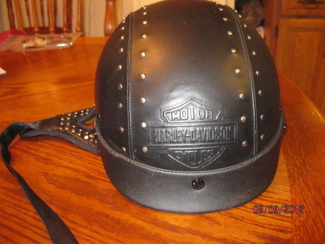 Harley Davidson Womens Leather Half Helmet