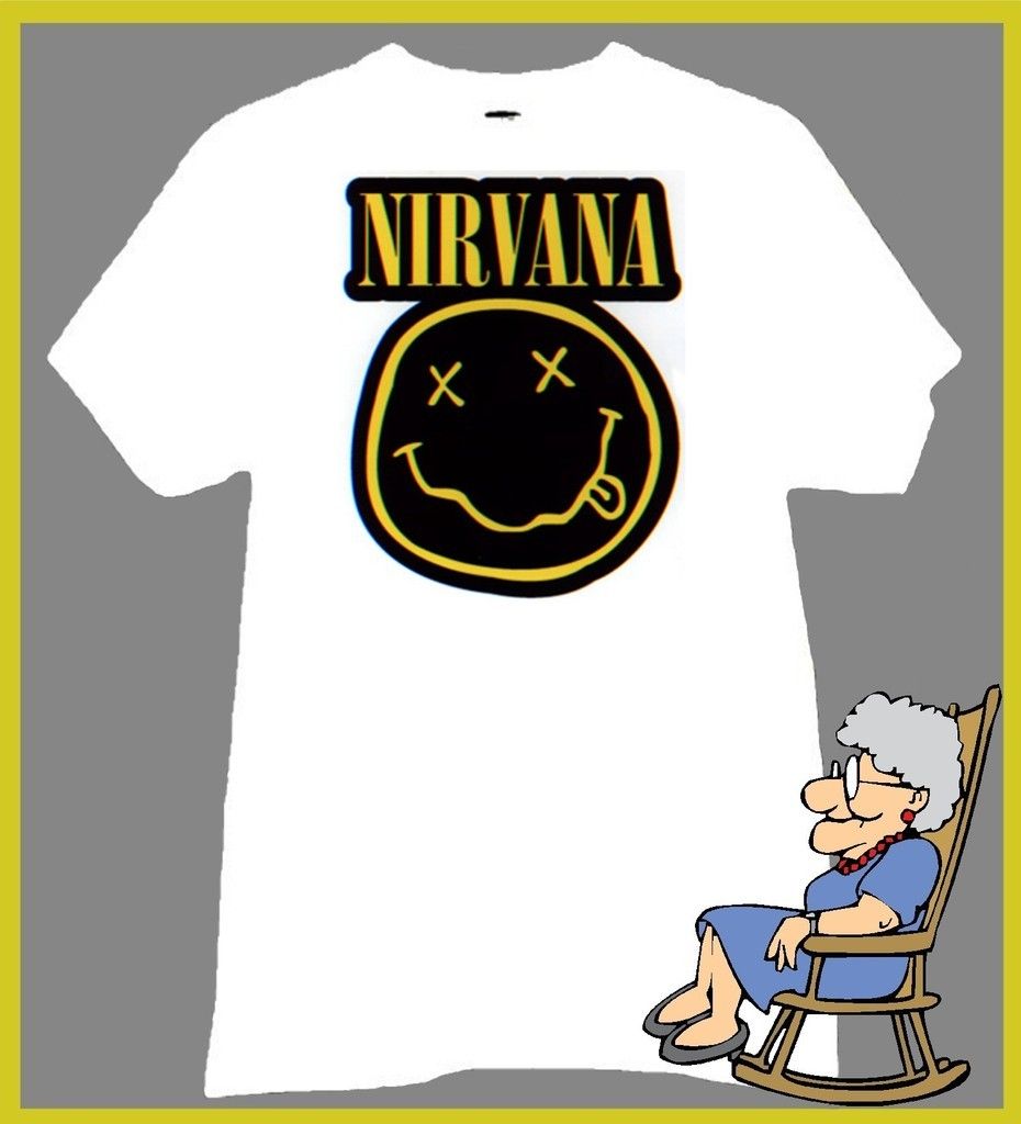 Nirvana T Shirt Kurt Cobain Dave Grohl Krist Novoselic