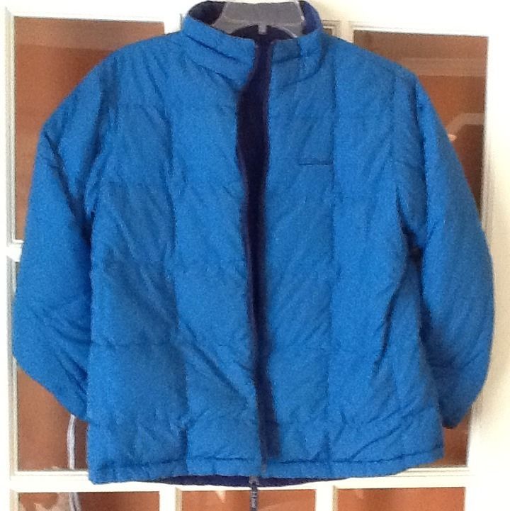 Bean Reversable GOOSE Down Jacket Coat Size 14 16