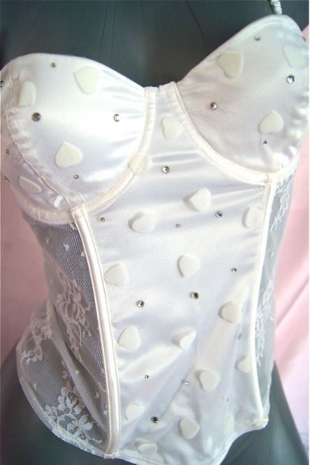 Victorias Secret Bride Costume Lingerie Corset Tiara Veil Skirt