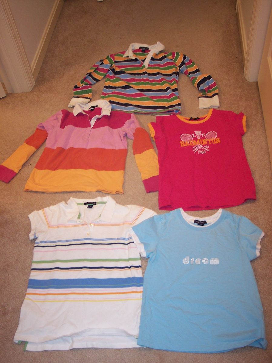 Girls Clothes Lot Lands End Girls Shirts Size Large Girls 14 Polo Tops
