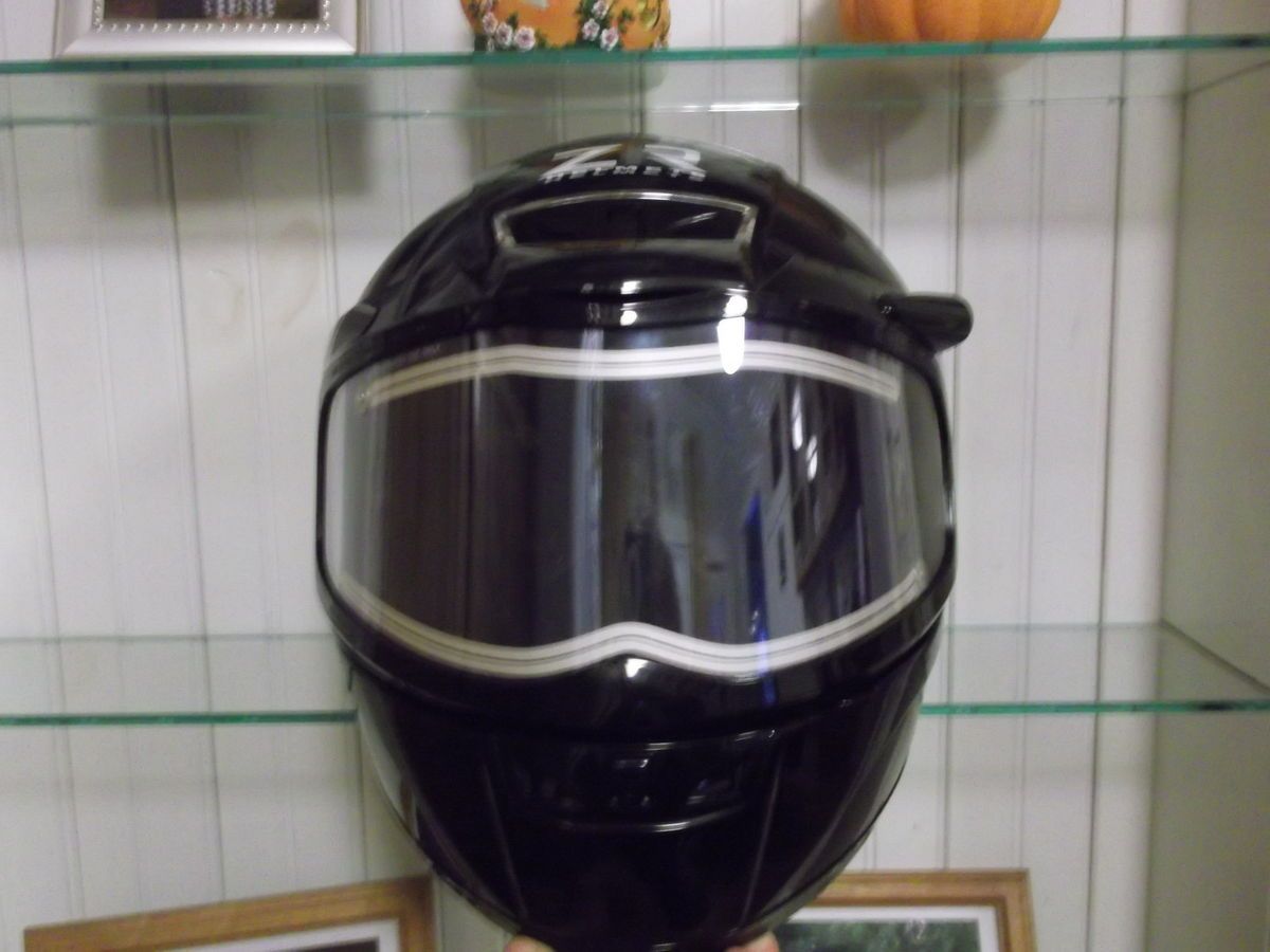 Z1R Venom Snow Snowmobile Helmet Electric Shield Black L Large