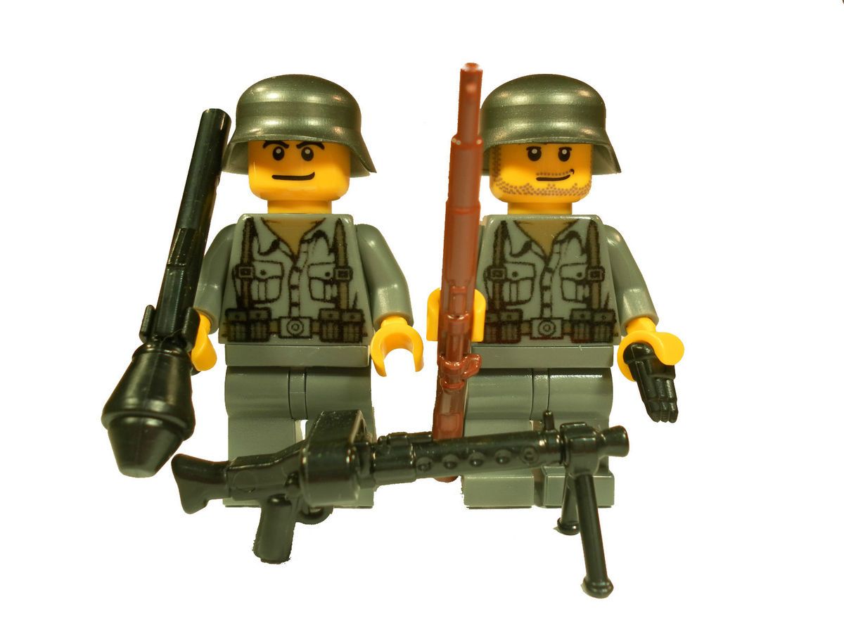 Lego Custom German Soldier World War 2 WW2 Minifig Army B