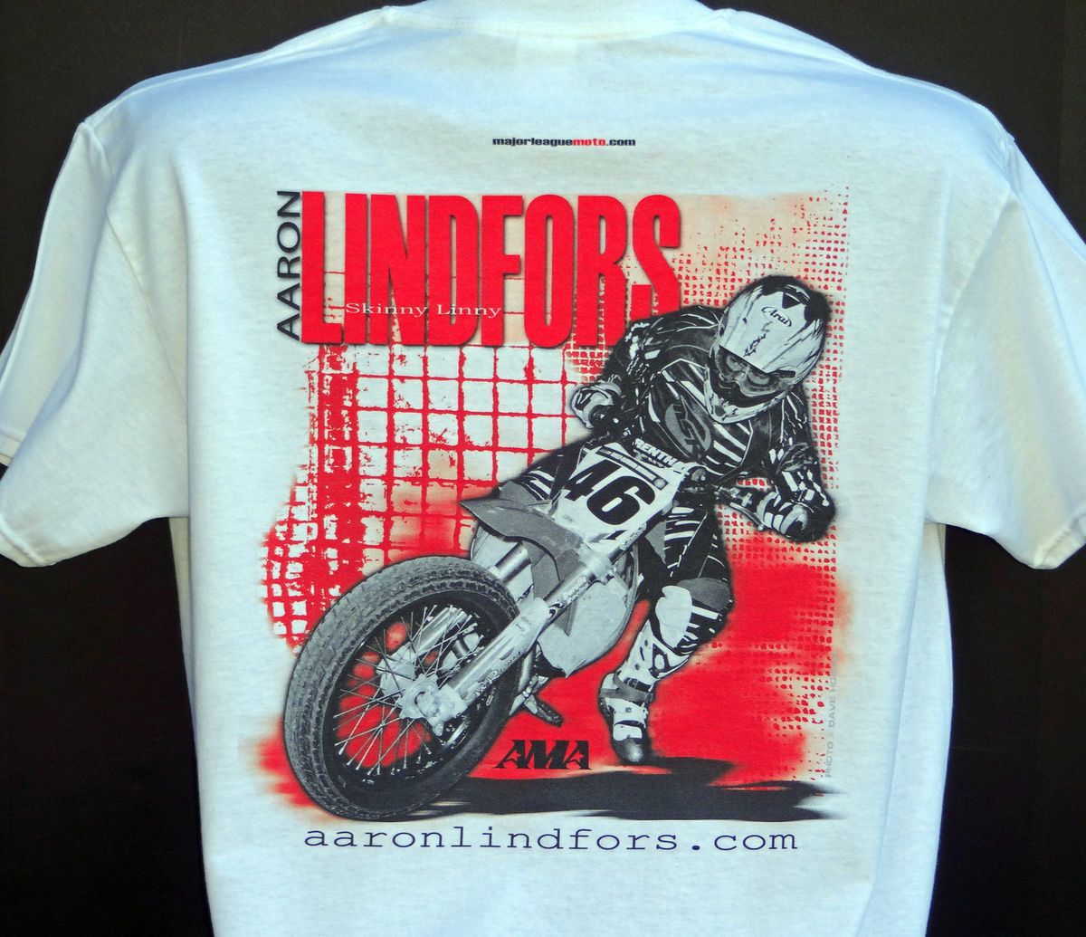 AMA Pro Flat Track Racing National No 46 Aaron Lindfors T Shirt