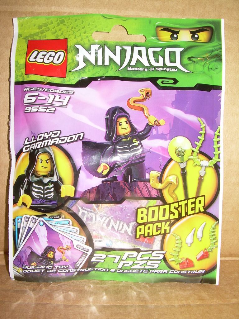 LEGO NINJAGO 9552 LLOYD GARMADON Minifigure w/ Weapons BOOSTER PACK