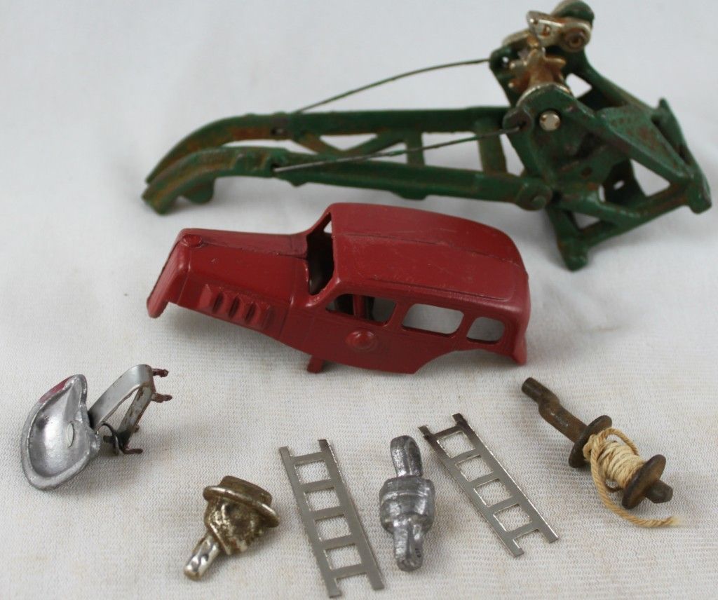Lot of 8 Cast Iron Toy Truck Car Parts Arcade AC Williams
