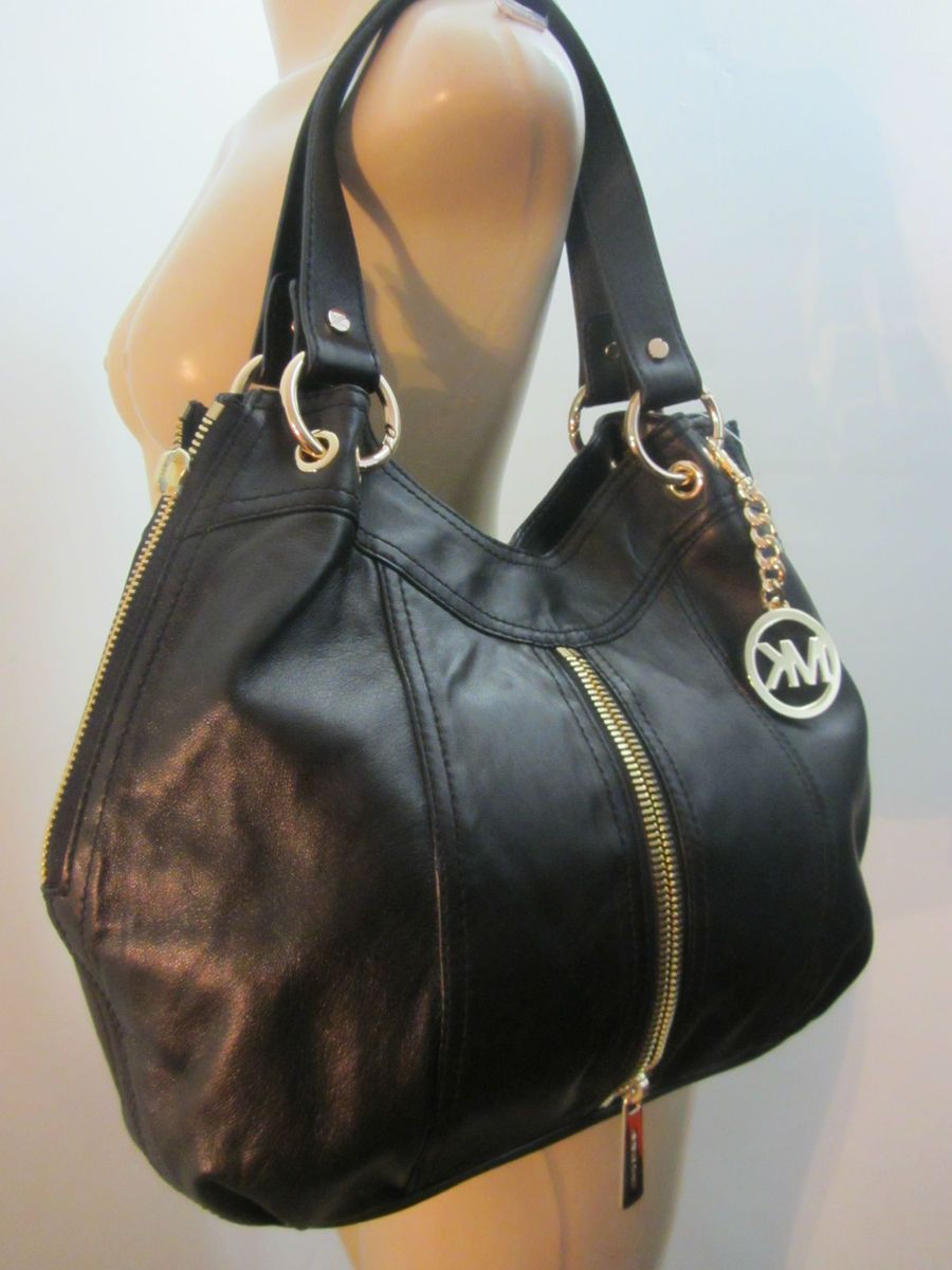 New Michael Michael Kors Auth Moxley Tote Hobo Bag Leather MSRP 450