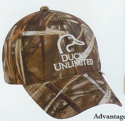 DUCKS UNLIMITED Advantage Max4HD Hunting Hat white logo