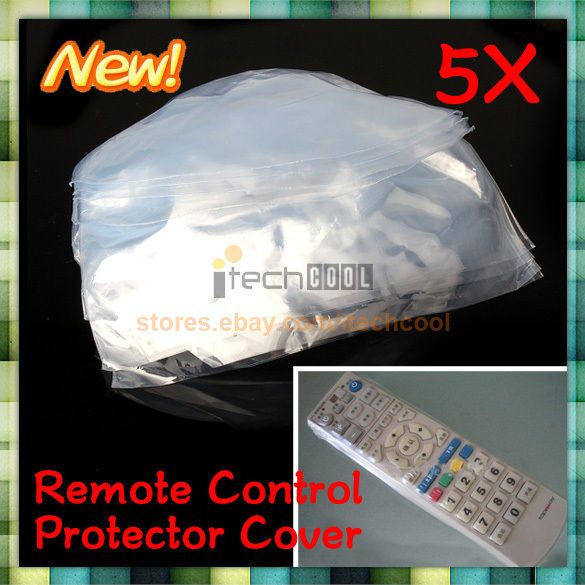 5x Film TV Air Conditioner Video Remote Control Protector Cover Heat