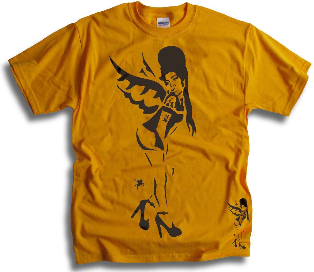 Amy Winehouse London Street Artist Pegasus Mens Womens T shirts 9