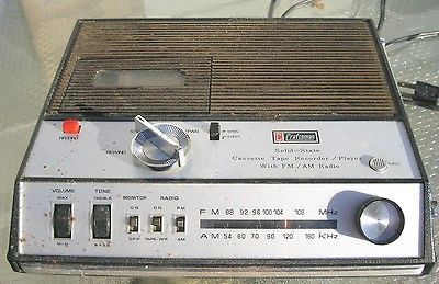 Vintage Craftsman Model 8860 AM/FM/Cassette Portable Radio For Parts