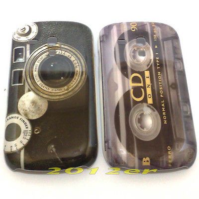 CD Cassette Tape & Camera hard back case for SAMSUNG GALAXY S3