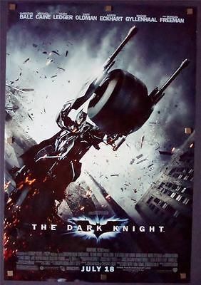 DARK KNIGHT Advance BAT BIKE 2008 Movie Poster ROLLED DS One Sheet 1SH
