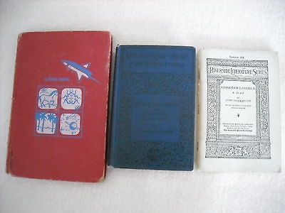 Vintage Books ABRAHAM LINCOLN A PLAY, GEORGE WASHINGTON, BIOGRAPHY + 1