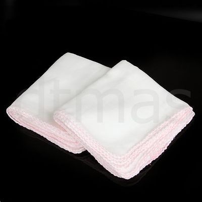 10 Cotton Facial Cleansing Muslin Cloths Remove Makeup