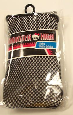 Monster High Black Fishnet Tights Child 4 6 7 10 NIP