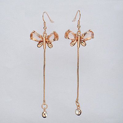 jewelry butterfly jewelry rose gold dangle earrings gold jewelry