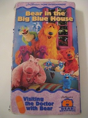 In The Big Blue House VISITING THE DOCTOR WITH BEAR Disney Vhs Video