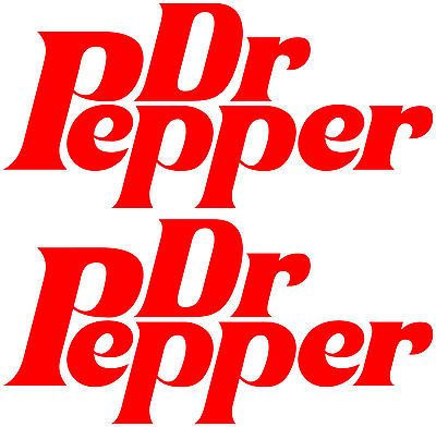 2x Large Dr Pepper Stickers,Burge r/Catering Trailer Stickers/Ice