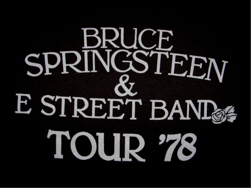 Bruce Springsteen E Street 1978 Concert Tour T Shirt