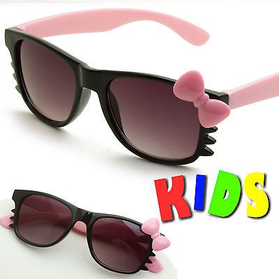 Childrens Kids Girls Hello Kitty Cat Eye Sunglasses Cute Fashion Cat