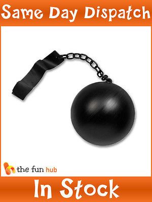 Ball And Chain Prisoner Convict Fancy Dress Accessory Stag Night Hen