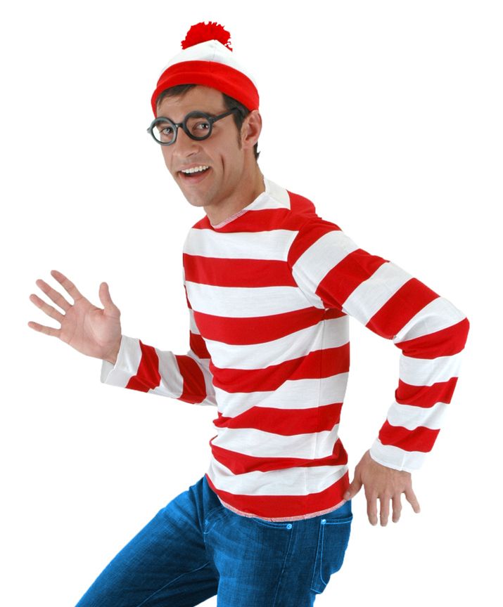 Wheres Waldo Outfit Adult Halloween Costume Kit