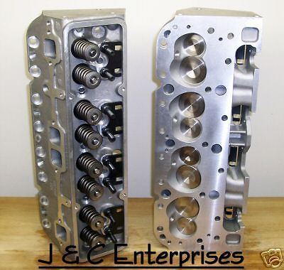 327 350 CHEVY ALUMINUM CYLINDER HEADS 210CC   2.05   .650 LIFT SPRINGS