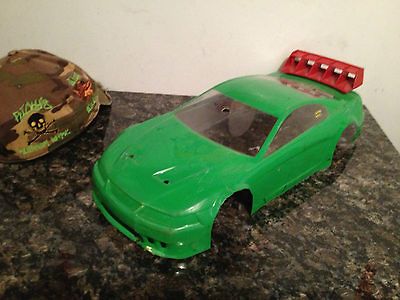 Werkz Vintage RC Car Late Model Mustang Touring Car Body w/ Wing