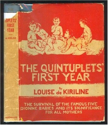 QUINTUPLETS FIRST YEAR Dionne Quints 1936 Book HC DJ