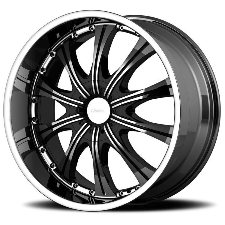 20 inch Diamo 30 karat black wheels 5x150 Toyota Tundra