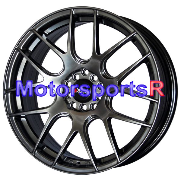 Chromium Black Concave Wheels Rims 06 10 11 12 Honda Civic SI EX LX S