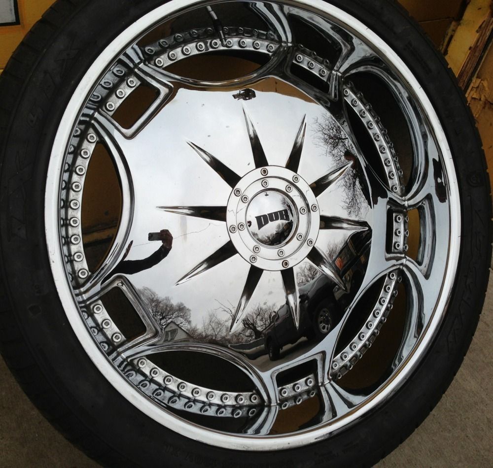 28 28 inch Dub Ganja Used Rims Wheels and Tires 5x5 5 5x139 Bolt