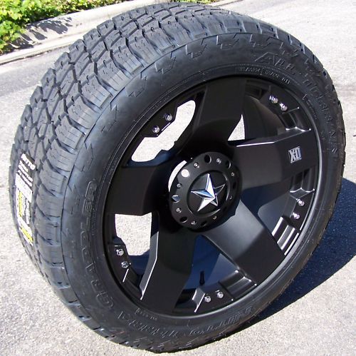 18 Rockstar Wheels Nitto Terra Grappler Tire Jeep JK