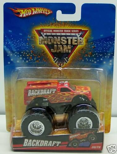 Hot Wheels Backdraft Monster Jam Truck 35 75 Flames