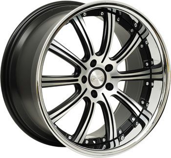 22 Concept One RS 10 Wheels Rims Black 5x112 Mercedes CL s CL550 S550