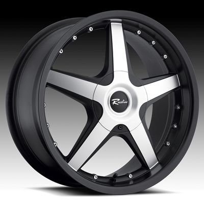 17 inch Black Raceline Wheels Chevrolet Cobalt HHR Impala Malibu 5x110